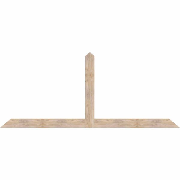 Ekena Millwork Portland Smooth Timber Gable Bracket, Douglas Fir, 108"W x 45"H x 1 1/2"D x 5 1/2"F, 10/12 Pitch GBW108X45X0206POR00SDF - main